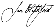 Ian Blatchford's signature