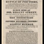 Black and white hand bill advertising Mr C Bullocks Panstereomachia exhibition