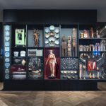 Colour photograph of a medical objects gallery case