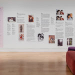 Colour photograph of a text wall in an exhibition