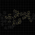 Virtual Reality still showing the development of the Bloom installation