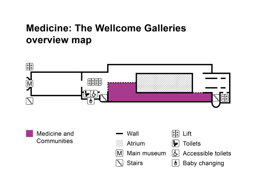 Medicine and Communities gallery overview map