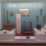 Colour photographs of psychiatric hospital objects on display