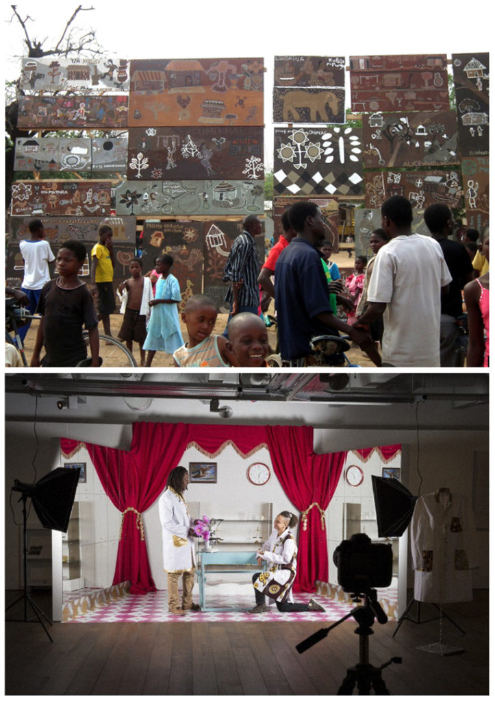 Photograph excerpts from the Art in Global Health pamphlet