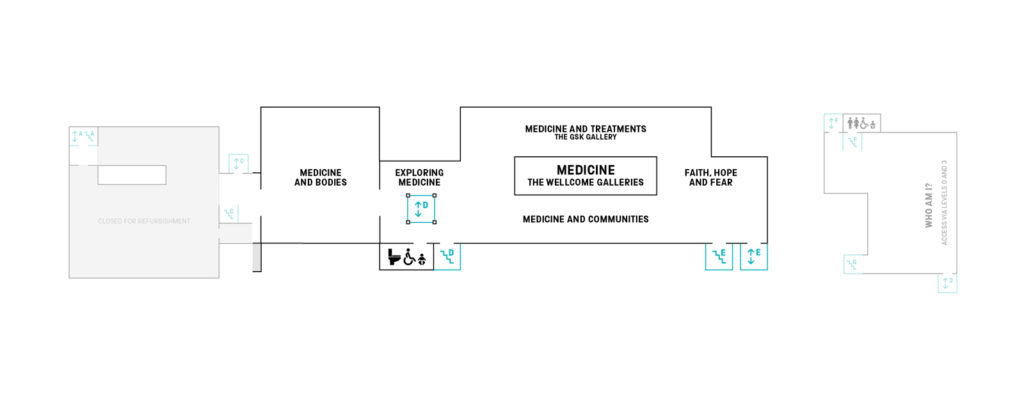 Overview map of Medicine: The Wellcome Galleries
