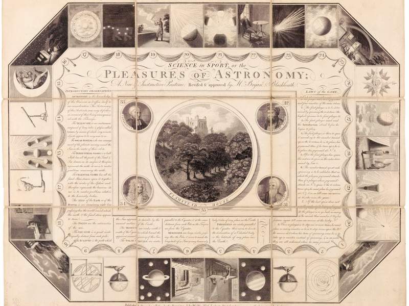 A board game entitled Science in Sport or the Pleasures of Astronomy