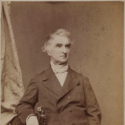 Sepia portrait photograph of Baron Justus Von Liebig