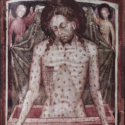 Late fourteenth century fresco of Christ in the sepulchre