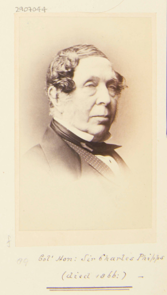 A photographic portrait of Sir Charles Phipps, an equerry to Prince Albert