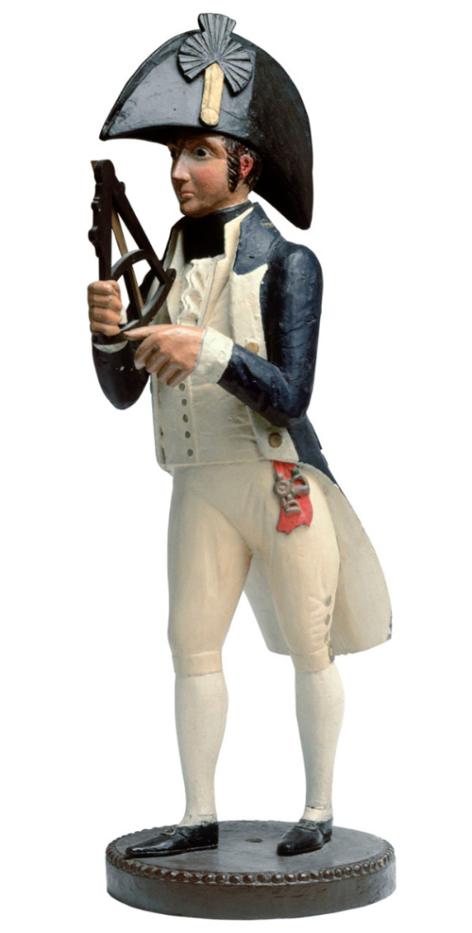 Colour photograph of a model of the Little Midshipman