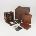 Colour photograph of an Instantograph bellows camera circa 1920s