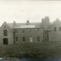 Black and white photograph from 1910 showing the main building of Eskdalemuir Observatory