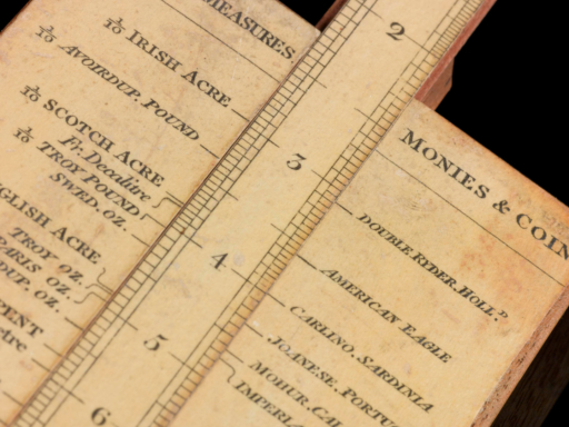 Colour photograph of a historical scientific measuring instrument