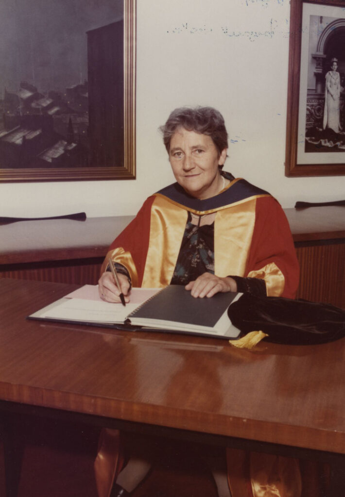 Dame Margaret Kate Weston receiving an honorary degree