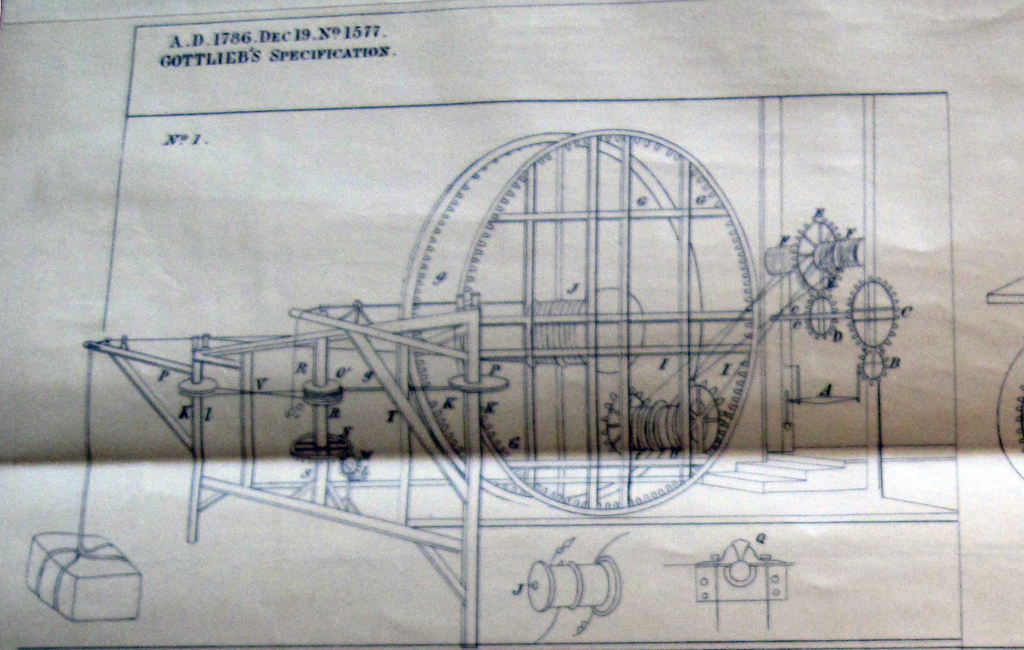 Illustration of a Gottlieb crane design