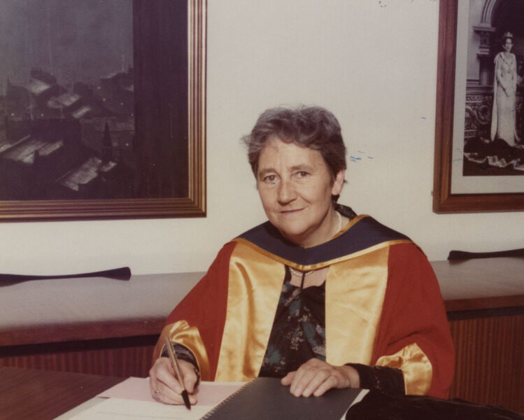 Dame Margaret Kate Weston receiving an honorary degree