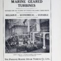 Magazine advertisement for Parsons marine geared turbines