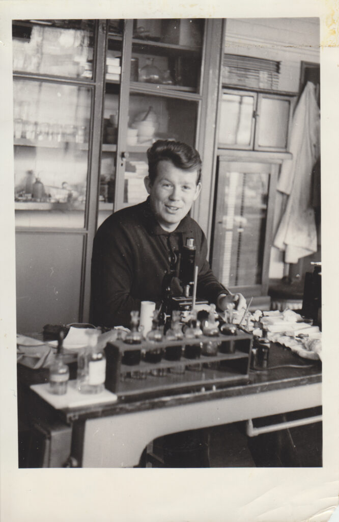 Black and white portrait photograph of Anthony Bravery