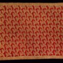 Colour photograph of a cotton skirt or shoulder cloth made on the Coromandel Coast for the Indonesian market