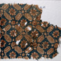 Colour photograph of a sample of Gujarati block printed cotton excavated from Egypt