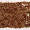 Colour photograph of a sample of Gujarati block printed cotton excavated from Egypt