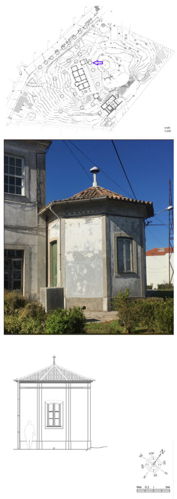 Photograph of the Milne house exterior with location map and architectural survey