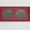 Colour photograph of a stereo transparency made from Warren De La Rues photographs of the Moon