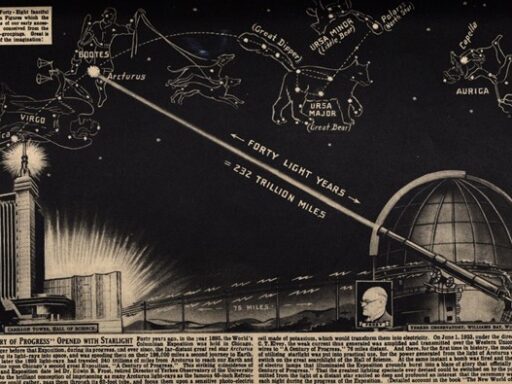 Illustration of the scheme of the Arcturus stunt as explained in an astronomy book