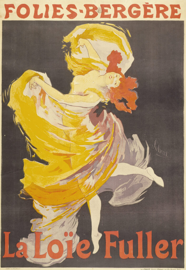 Poster advertising Loïe Fuller at the Folie Bergère