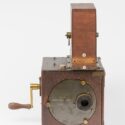 Colour photograph of an Animatograph camera circa 1902